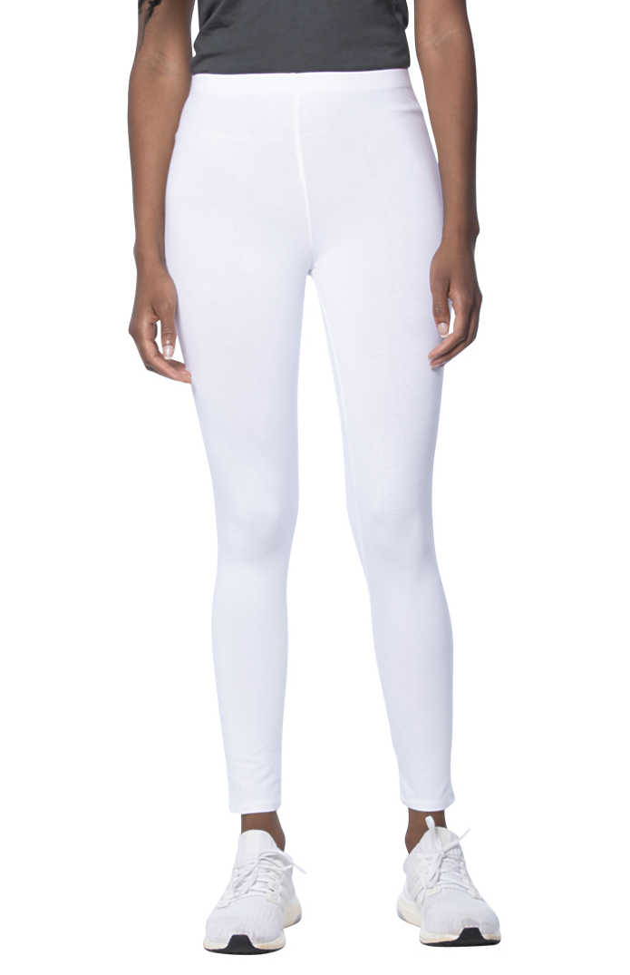 Royal Premium Quality Cotton Leggings for Women XL (White), Slim