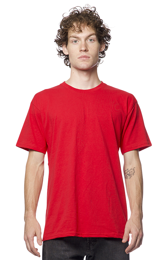 American Apparel B10027189 Heavyweight Cotton T-Shirt, Red - 4XL