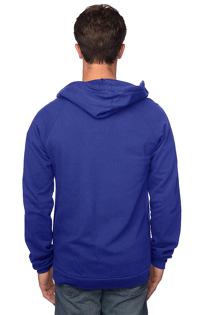 Unisex Organic Cotton Full Zip Hoodie | Royal Wholesale