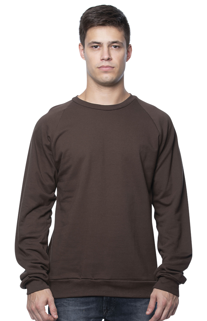 Unisex Organic Raglan Crew Neck Sweatshirt | Royal Wholesale