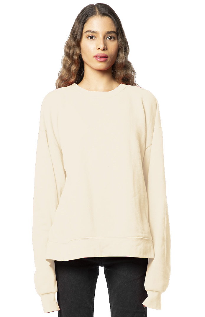 Unisex Fashion Fleece Oversize Crew Sweatshirt | Royal Wholesale