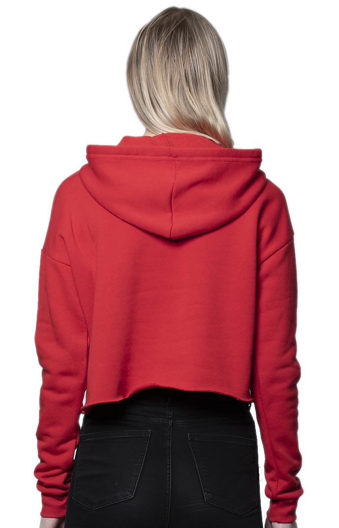 Red Collection Fave crop fleece hoodie main image 0