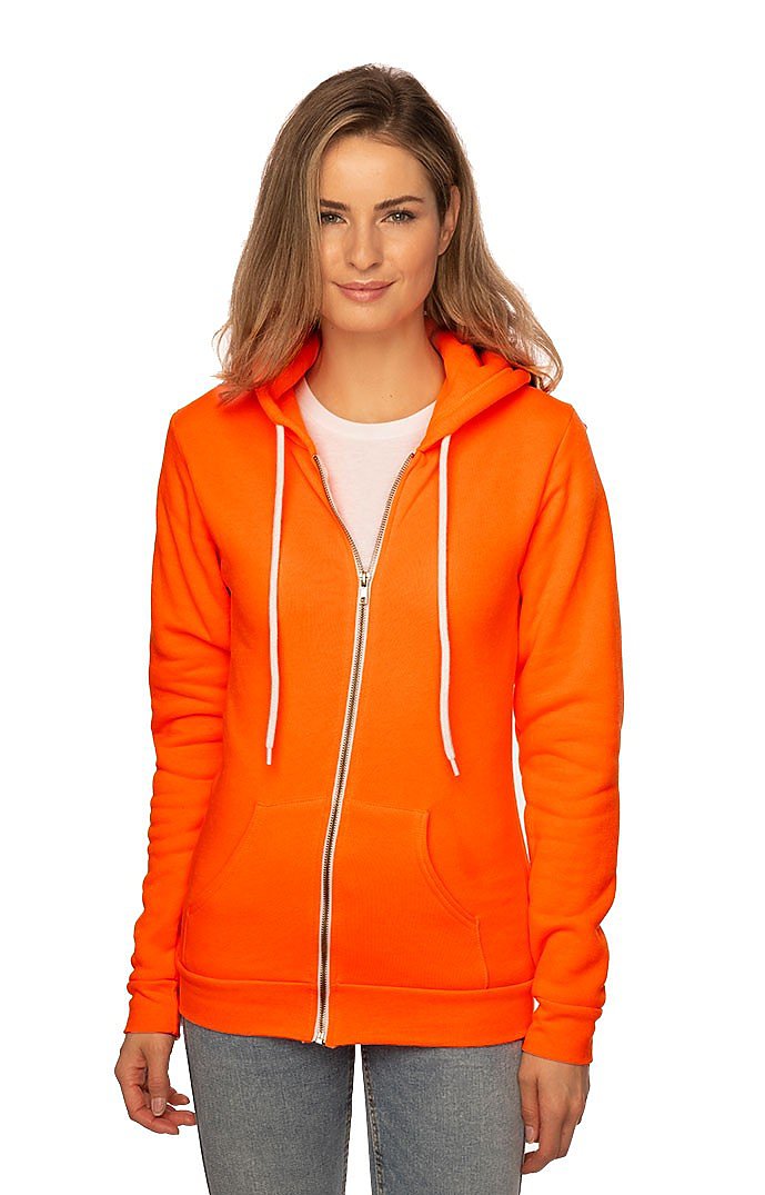 pieceofshirt on X: My Yuccie Women's Full Zip Fleece Hoodie Jacket Small  Neon Orange  #MyYuccie  / X