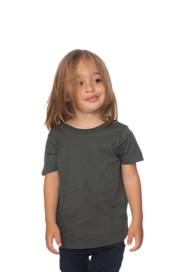 Toddler & Kids Short Sleeve Crew Neck T-Shirt – Polyester Cotton