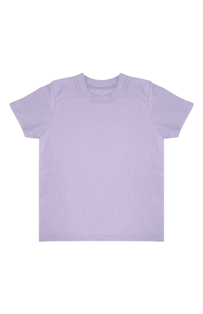 Toddler Organic Short Sleeve Coverstitch Neck Tee | Royal Wholesale