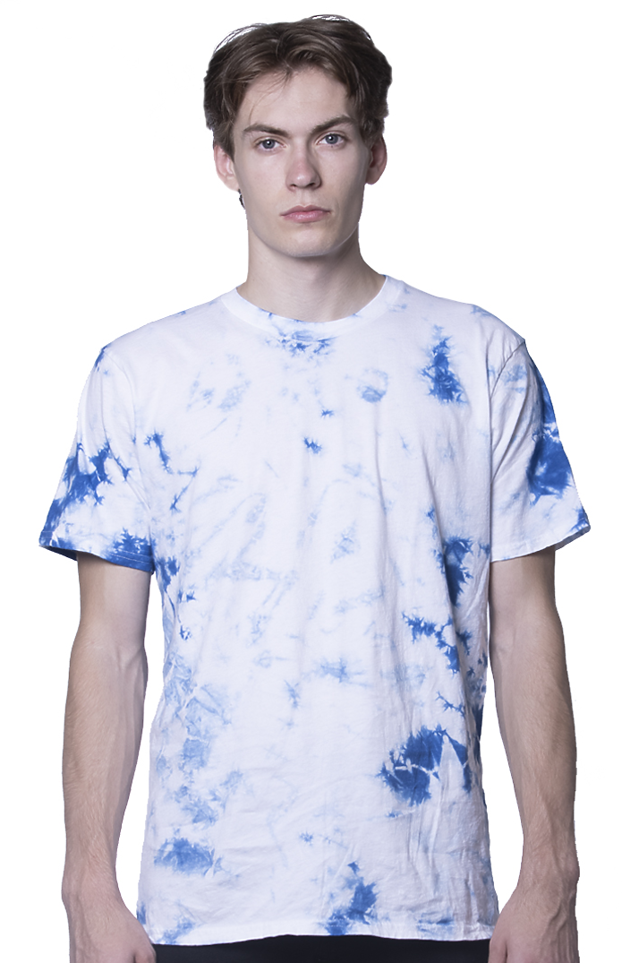 In response to the exception Instrument Unisex Cloud Tie Dye Tee | Royal Wholesale
