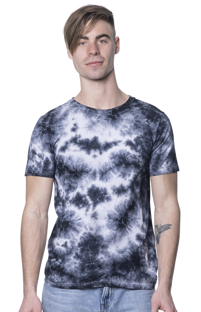 In response to the exception Instrument Unisex Cloud Tie Dye Tee | Royal Wholesale