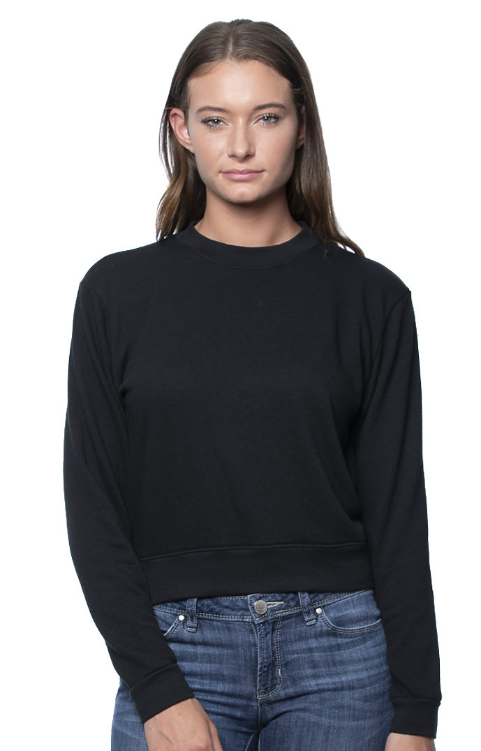 Womens Organic RPET French Terry Crew | Royal Wholesale
