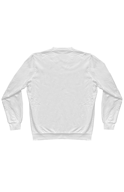 0400~Brushed Cotton Crew-neck Sweatshirt with Printed Contrasting Logo main image 0