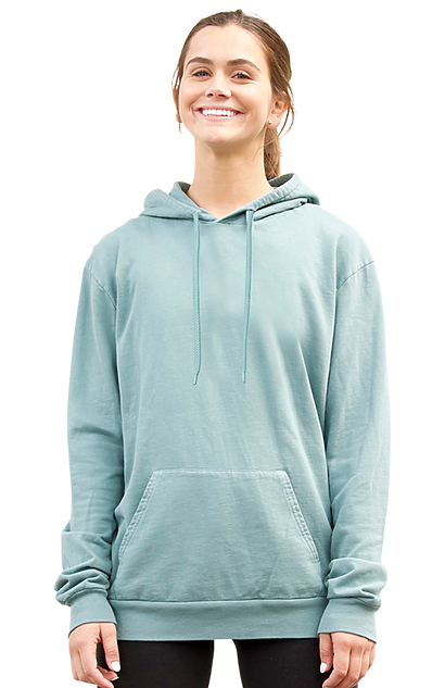 Unisex Vintage Pigment Dyed Fleece Pullover Hoody | Royal Wholesale