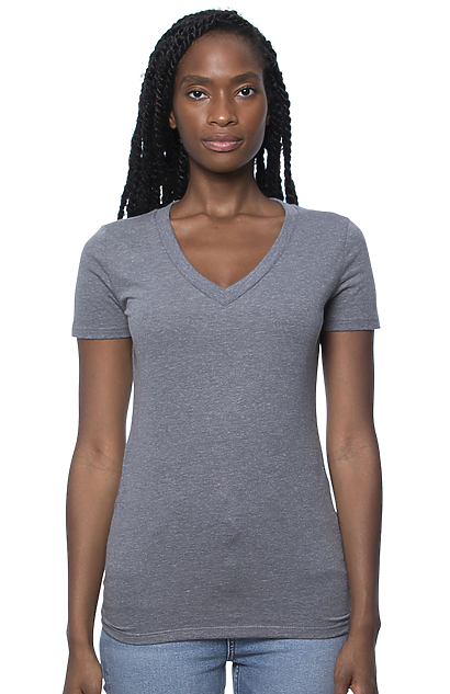 Women's 50/50 Blend V-Neck | Royal Wholesale