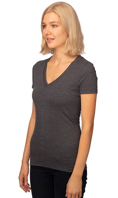Women's 50/50 Blend V-Neck | Royal Wholesale
