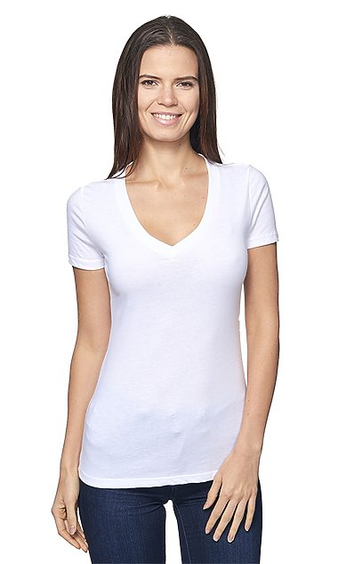 Women's 50/50 Blend V-Neck | Royal Wholesale