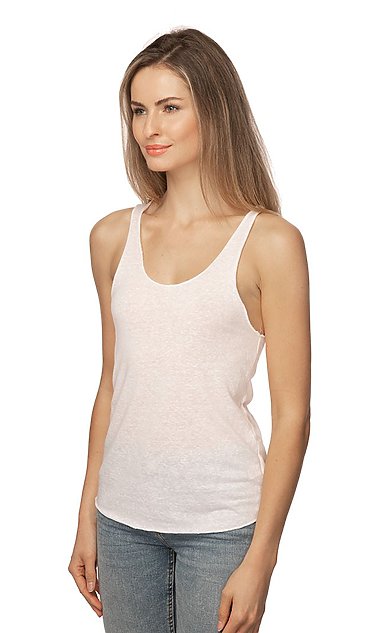 FerociTees RIP Taylor Triblend Racerback Tank Top - Women's Sleeveless Shirt, Heather Grey Small