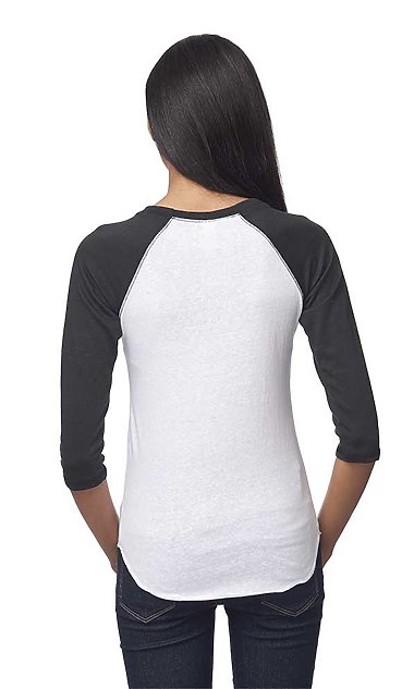 Unisex Triblend Raglan Baseball Shirt | Royal Wholesale
