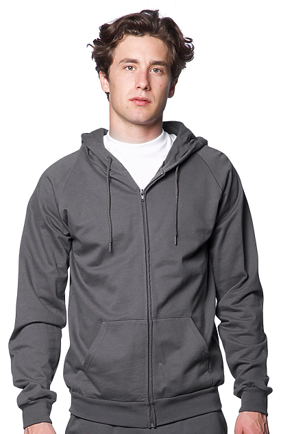 Unisex Organic Cotton Full Zip Hoodie | Royal Wholesale