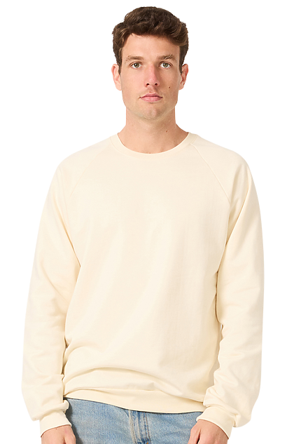 Unisex Organic Raglan Crew Neck Sweatshirt
