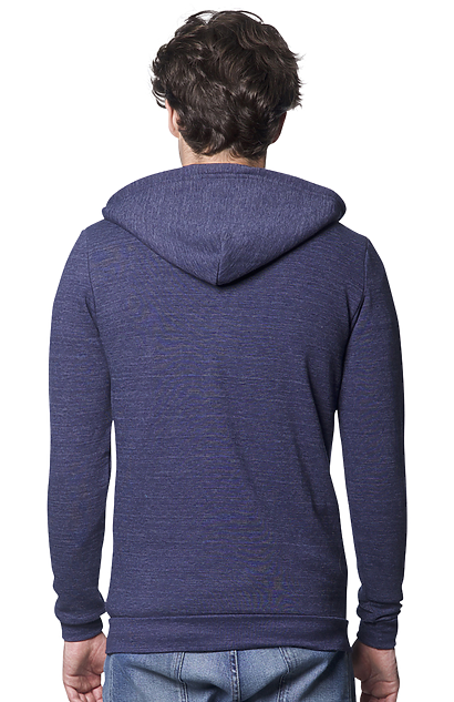 Unisex Triblend Fleece Zip Hoodie | Royal Wholesale