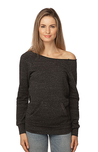 Women's Triblend Fleece Raglan w/Pouch Pocket