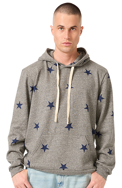 Unisex Triblend Pullover Star Hoody