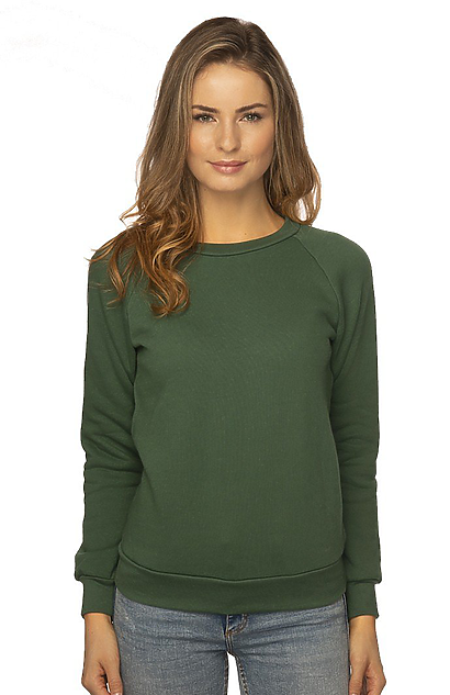 Women's Fashion Fleece Raglan Pullover