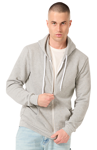 Unisex Fashion Fleece Zip Hoodie