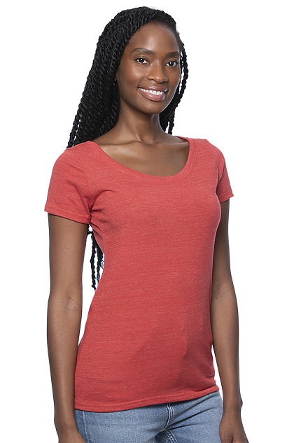 Women's eco Triblend Scoop Neck | Royal Wholesale