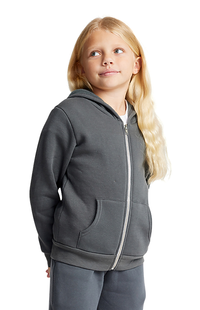 Youth Fashion Fleece Zip Hoodie | Royal Wholesale