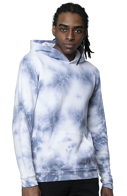 Unisex Cloud Tie Dye Pullover Hoodie