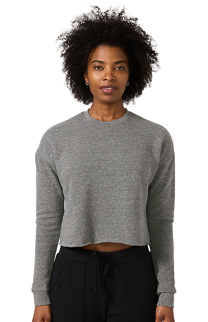 Women's eco Triblend Fleece Crop