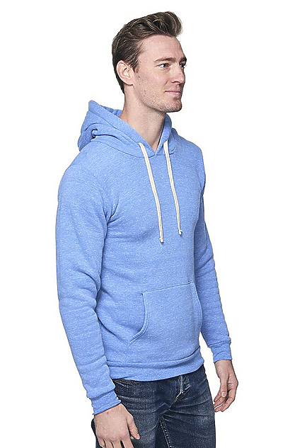 Unisex eco Triblend Fleece Pullover Hoodie | Royal Wholesale