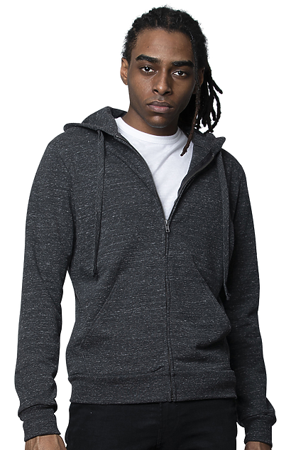Unisex eco Triblend French Terry Full Zip Hoodie