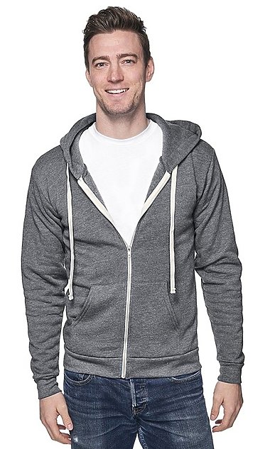 Unisex Organic RPET French Terry Zip Hoodie | Royal Wholesale