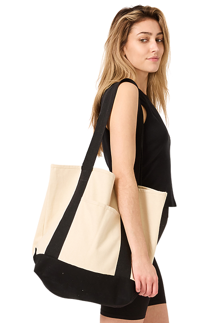 Organic Canvas Large Two Tone Tote