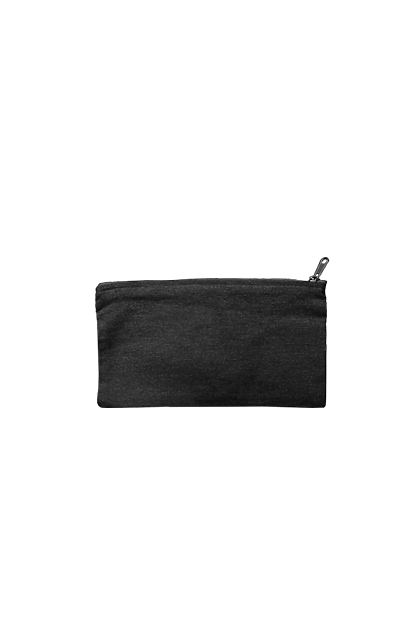 Black canvas pouch sale