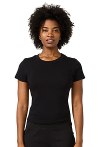 Womens Rib Crop Tee
