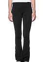 Women's Cotton Spandex Yoga Pant BLACK Front