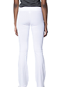 Women's Cotton Spandex Yoga Pant WHITE Back