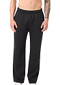 Unisex Cotton Fleece Straight Leg Sweatpant BLACK 1
