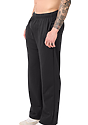 Unisex Cotton Fleece Straight Leg Sweatpant BLACK 2
