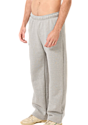 Unisex Cotton Fleece Straight Leg Sweatpant HEATHER GREY 2