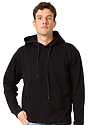 Unisex Cotton Pullover Hoodie BLACK 1