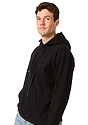Unisex Cotton Pullover Hoodie BLACK 2