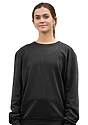 Unisex Cotton Crew Neck Sweatshirt BLACK 4