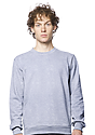 Unisex Cotton Crew Neck Sweatshirt HEATHER GREY 1