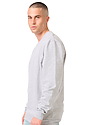 Unisex Cotton Crew Neck Sweatshirt HEATHER GREY 2