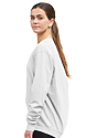 Unisex Cotton Crew Neck Sweatshirt PFD WHITE 2