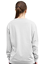 Unisex Cotton Crew Neck Sweatshirt PFD WHITE 3