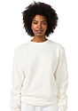 Unisex Cotton Crew Neck Sweatshirt PFD WHITE 4
