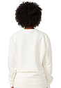 Unisex Cotton Crew Neck Sweatshirt PFD WHITE 6